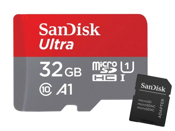 Sandisk micro SDHC UHS-1 + adapter 32GB
